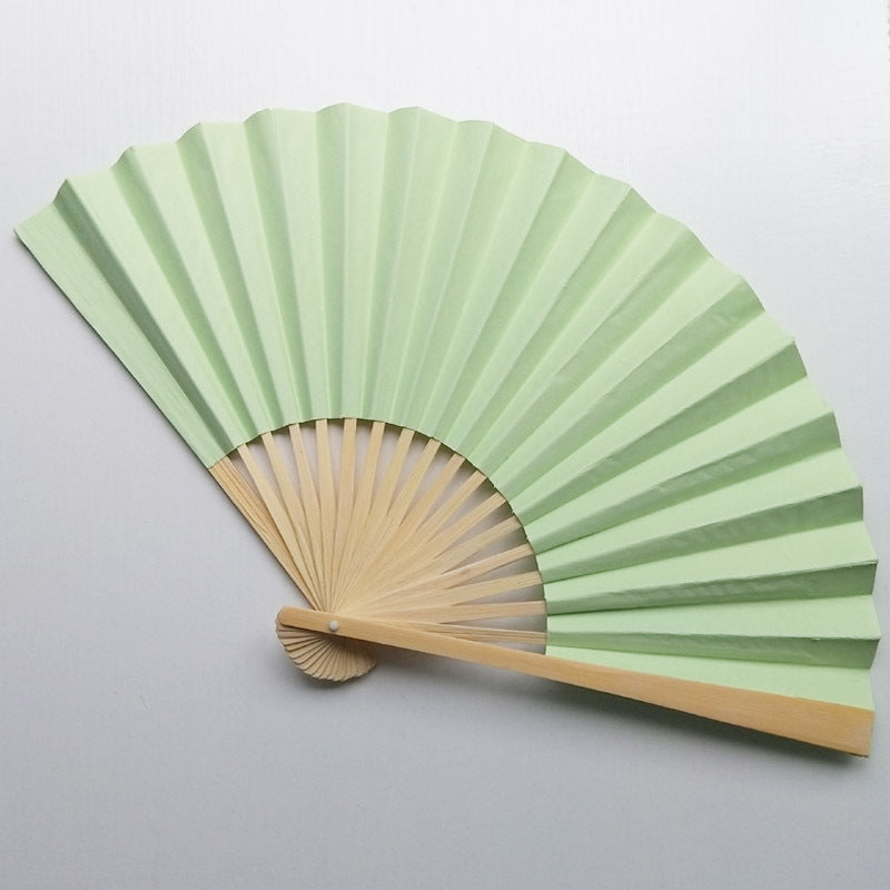 Holiday Relaxation: Customizable Color Plain Paper Fans