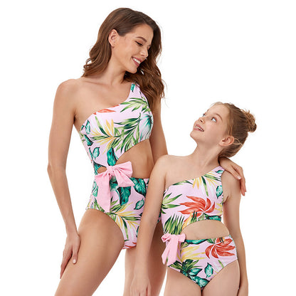 Baby Girl Swimsuit Children One Piece Swimwear Sleeveless Print