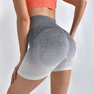 Striped Yoga Shorts High Waist Hip-lifting Tight Pants For Women Running Fitness Sports Leggings