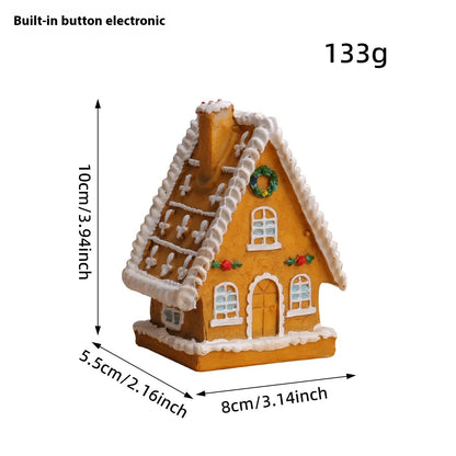 Christmas Small House Micro Landscape Luminous House Furnishings Ornaments