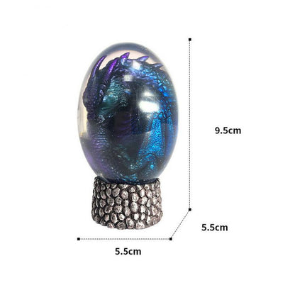 LED Lava Drage ägg Dekor Dinosaur ägg staty Resin Dragon ägg kristall Mineral Gemstone Reiki Hem Inredning