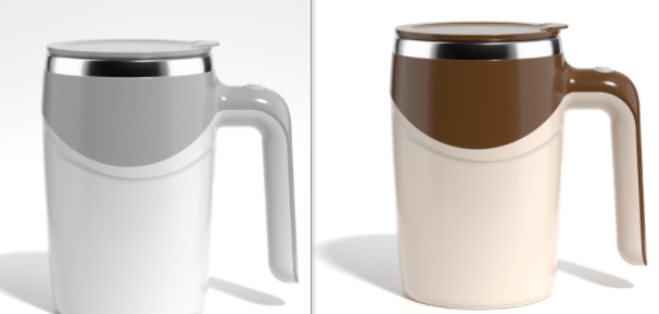 Tasse à café à agitation automatique, modèle Rechargeable, tasse à agitation électrique de haute valeur, tasse à eau magnétique rotative pour Milkshake paresseux