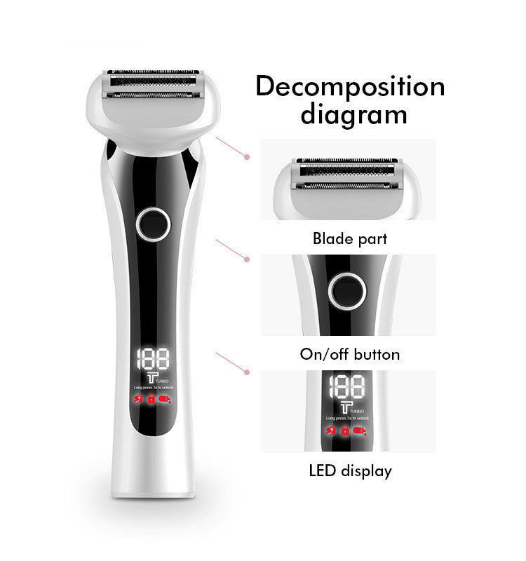 Professional Women's Electric Shaver - Portable Home Hair Removal Device