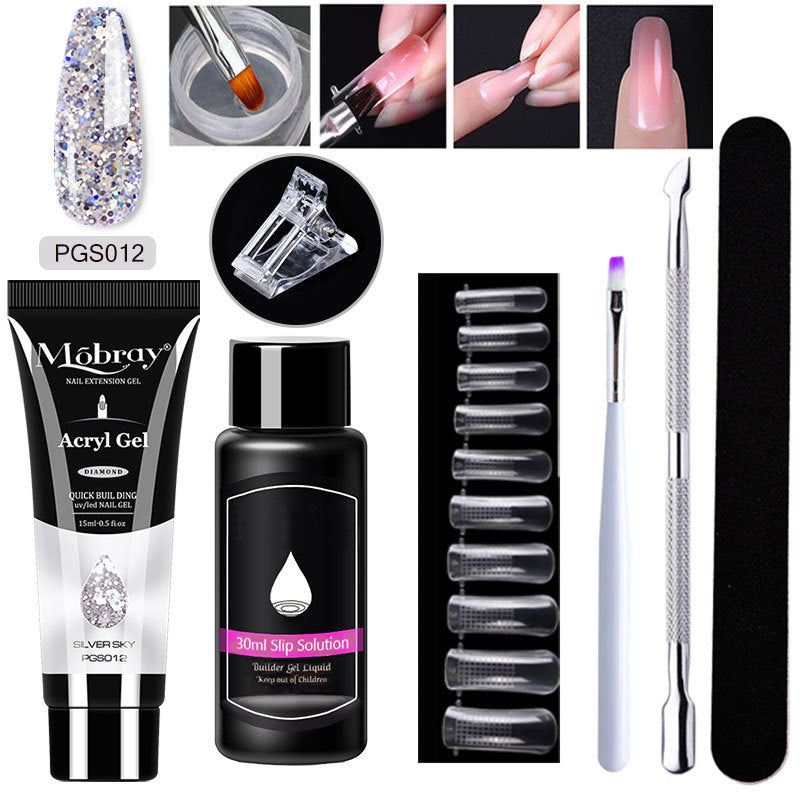 7-delad Nail Art Crystal Extender Set