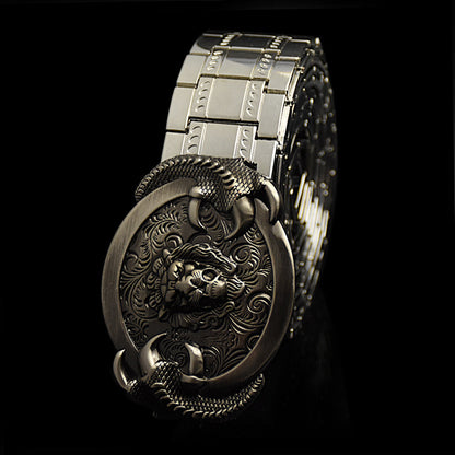 Men's Metal Stainless Steel Bodyguard Belt - Protective Fashion
