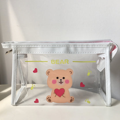 Organisateur de sac de maquillage transparent de voyage portable