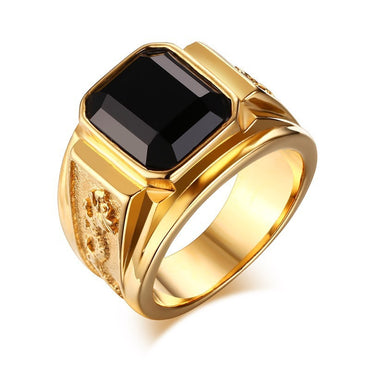 Trendiga moderingar Vintage herrringar i guld med diamanter