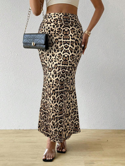 Professional European American Zebra Pattern Slimming Hip Skirt - Polyester Design (14 Colors, S-XL, Temperament Commute)