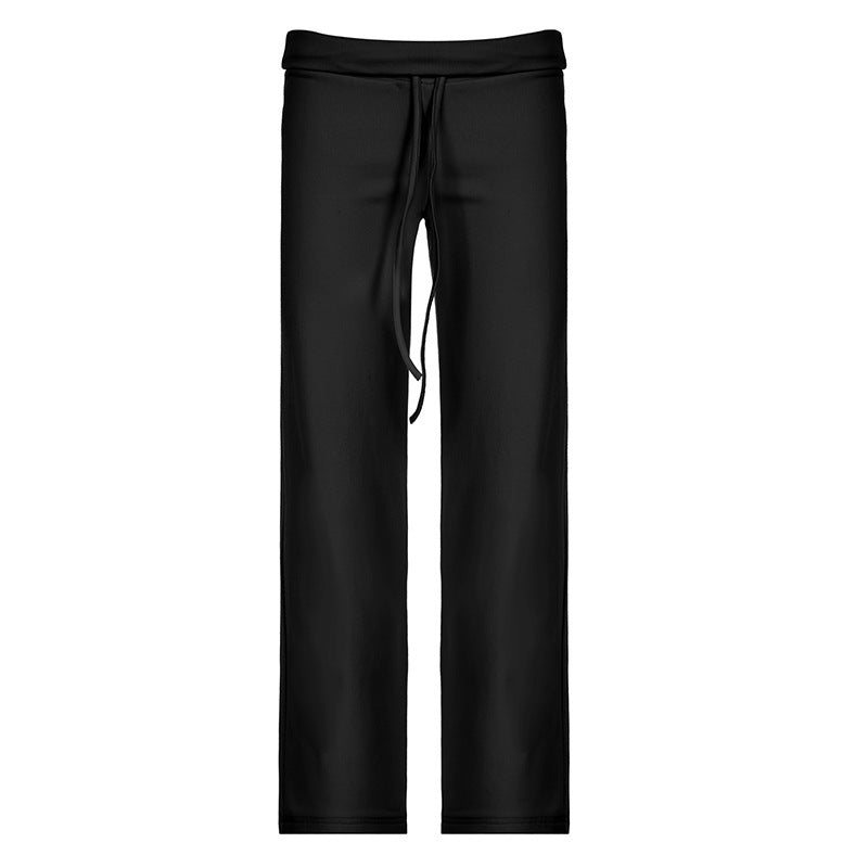 Hip Lifting Laced Pants Hot Girl Slimming Sports Casual Pants