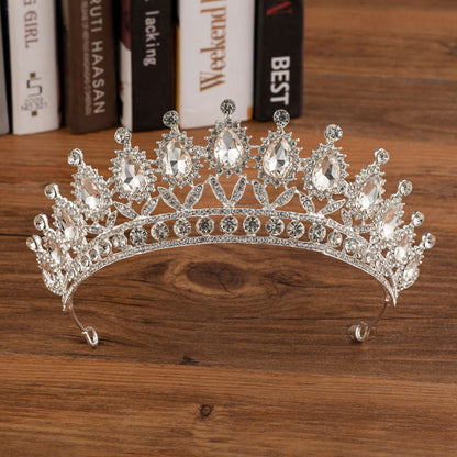 Bridal Crown Wedding Alloy Diamond Crown Fashion Elegant Headdress