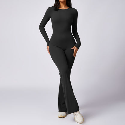 C it all Long Sleeve Yoga Jumpsuit - Quick-Dry Naked Feel