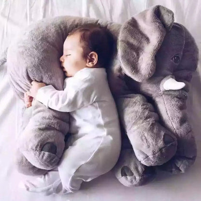 Jouet en peluche éléphant doux et confortable, accompagne le sommeil du bébé, oreiller pour enfant, coque en cuir