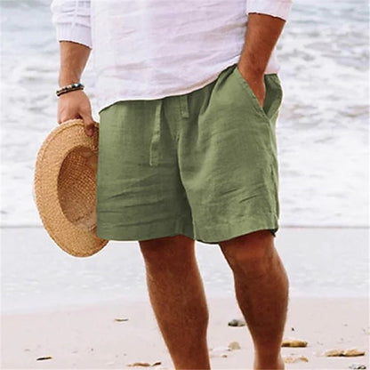 Fashion Personality Men's Shorts Cotton Hemp