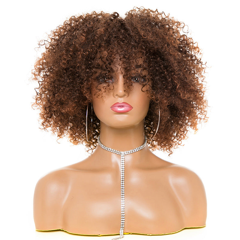 Afro Kinky Lockigt Hår Peruker Afro Kinky Lockigt Hår Peruker