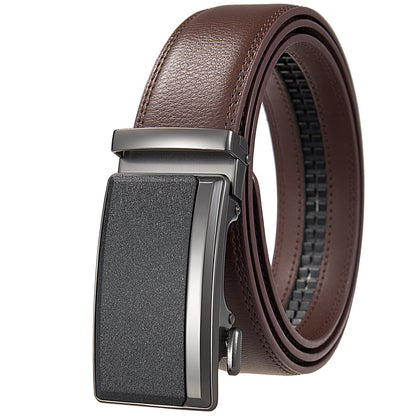 Men's Business Split Leather Belt - Professional Excellence