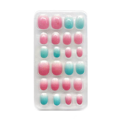 Children's 24 Piece Pocket Cartoon Caring Wearable Nail Care Sticker