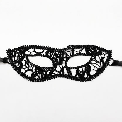 Masque pour les yeux en dentelle Double gaze, fournitures de Festival non façonnées pour fête de bal