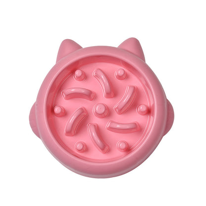 Pet Dog Cat Slow Feeder Bowls Anti Choking Slow Feeder Dish Bowl Home Dog Eating Plate Anti Gulping Bowl Supplies