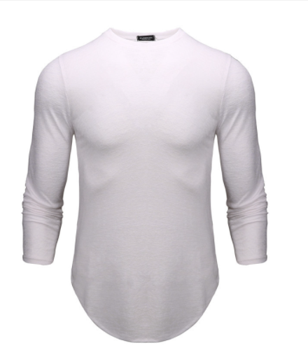 T-shirt à manches longues et col rond pour homme, Slim, nouvelle collection automne et hiver