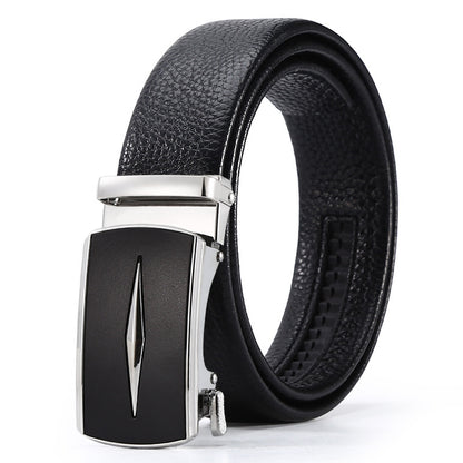 Men's Automatic Leather Buckle Business Belt - Professional Efficiency