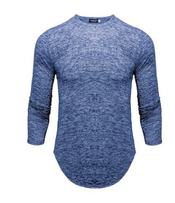 T-shirt à manches longues et col rond pour homme, Slim, nouvelle collection automne et hiver