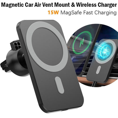 Chargeurs magnétiques sans fil, support de ventilation de voiture, Mini Station de charge rapide QI pour téléphone