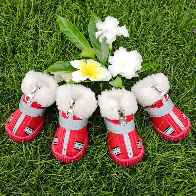 Fashion Pet Dog Thickened Snow Cotton Shoes