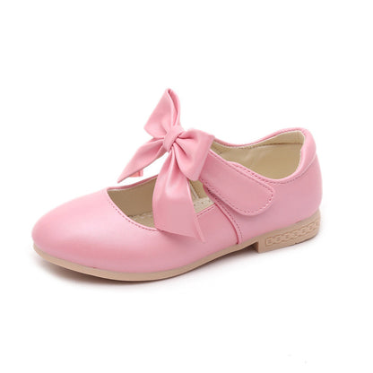 Chaussures filles chaussures en cuir blanc Bowknot filles enfants chaussures de princesse