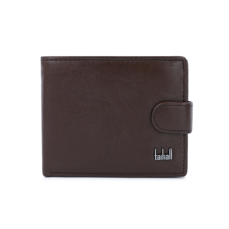 Men's Leather Wallet Multifunctional Short Men