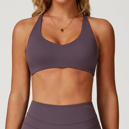 Brushed Tight Back Yoga Bra For Women Workout Exercise Underwear
