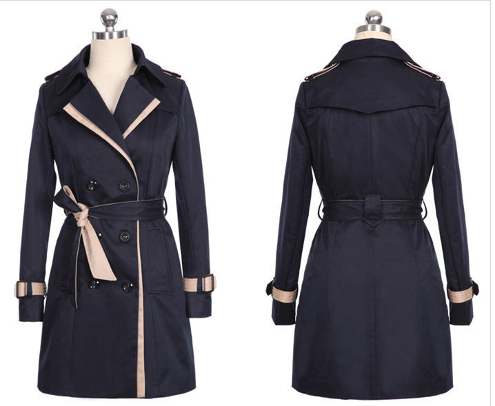 Dames automne Trench manteau pour femmes hiver longs manteaux
