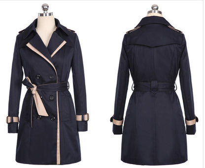 Dames automne Trench manteau pour femmes hiver longs manteaux