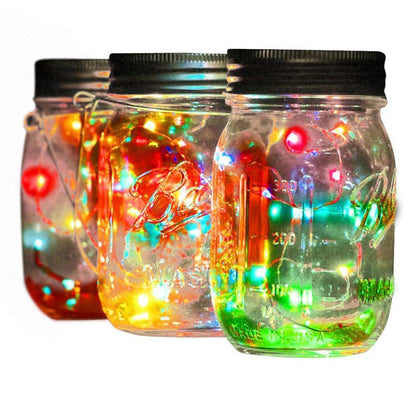 Solar Mason Jar Ljusdekoration Mason Jar Light Outdoor Hanging Light Mason Jar Light String