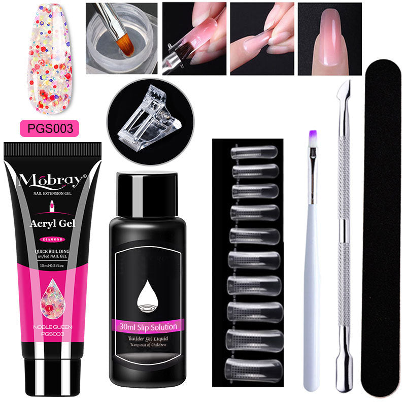 7-delad Nail Art Crystal Extender Set