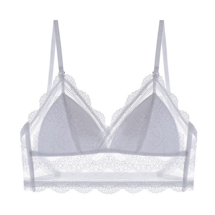 Triangular Soft Seamless Underwear Women Low Back Transparent Bras