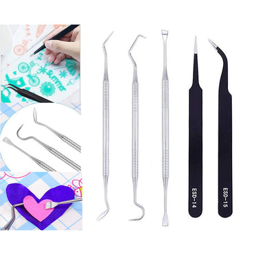 5 Piece Craft Vinyl Sticker Lettering Tool Set