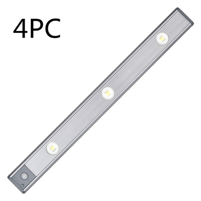 Motion Sensor Lamp Under The Cabinet Dimmable Cabinet Lamp Rechargeable Magnetic Suction Installation Kitchen Night Light Wardrobe Lamp