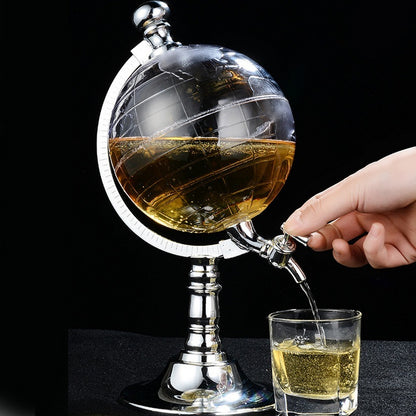 Novelty Globe Wine Decanters Drick Dispenser för alkohol 1,5L Drickspel öl sprit Dispenser Silar Stäng tillbehör NyaName