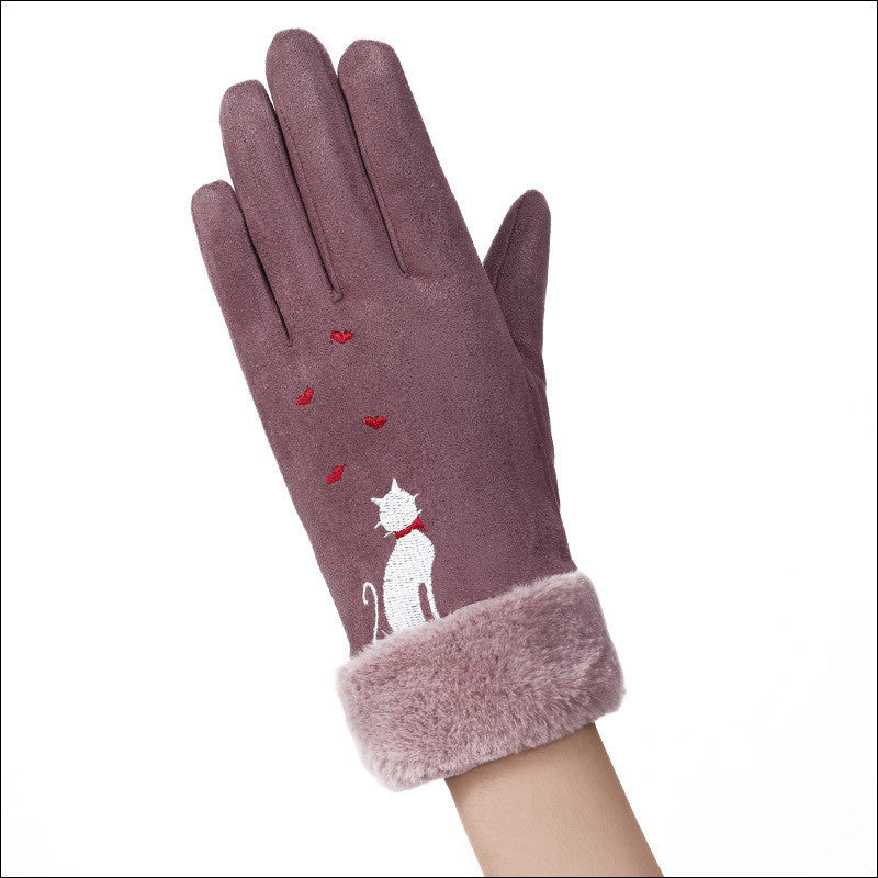 Gants femmes gants d'hiver en daim