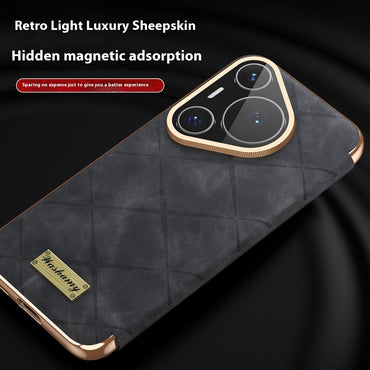 Electroplated Diamond Grid Anti-fingerprint Phone Case
