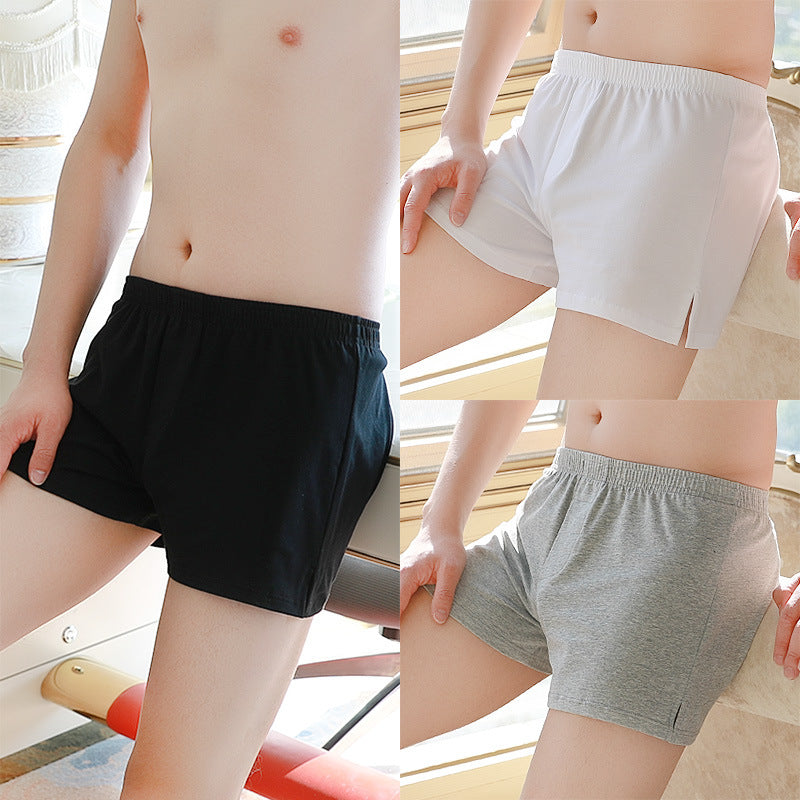 Boxer ample en coton pour hommes, sous-vêtements grande taille