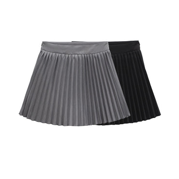 Multi-Color Wide Pleated Modern Fashion Culottes