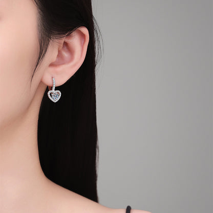 Luxury S925 Sterling Silver Moissanite Earrings