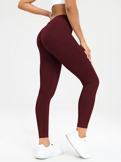 Pantalon de Yoga pour femmes, taille haute, élastique, serré, Fitness