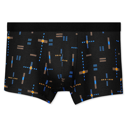 Breathable Printed Summer Thin Plus Size Men's Cotton Antibacterial Boxers Shorts