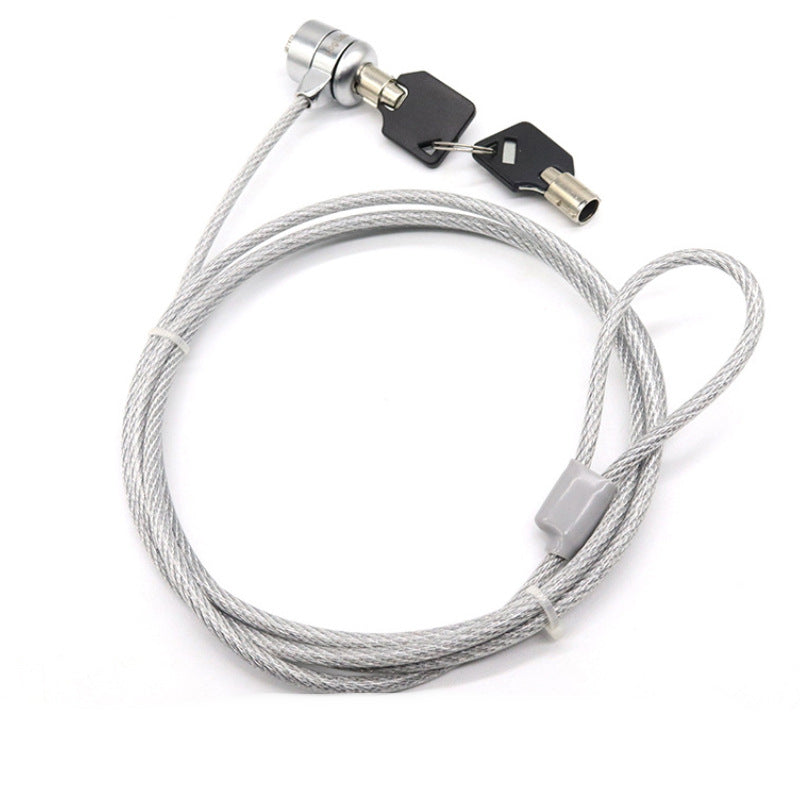 Computer laptop key lock security anti-theft wire rope