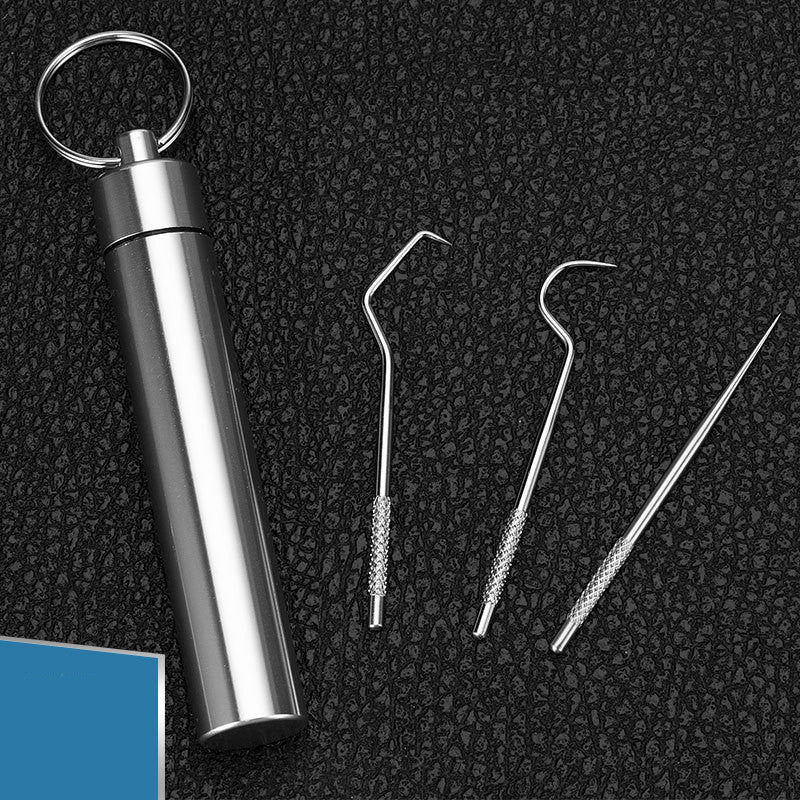 304 Portable Stainless Steel Toothpick Oral Care