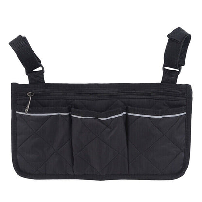 Sac de rangement pour pochette latérale pour fauteuil roulant d'extérieur, sac de rangement pour accoudoir, support organisateur de poche