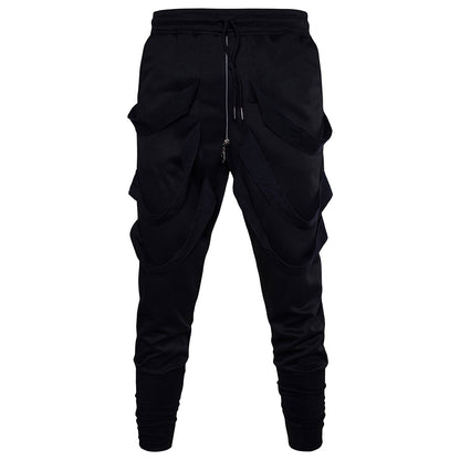 Low Crotch Cross Pants Casual Sports Trousers Men