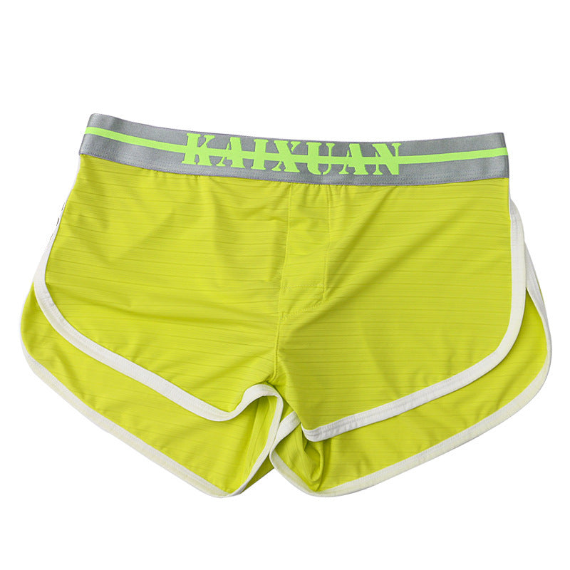 Underwear Ice Silk Split Home Shorts Men